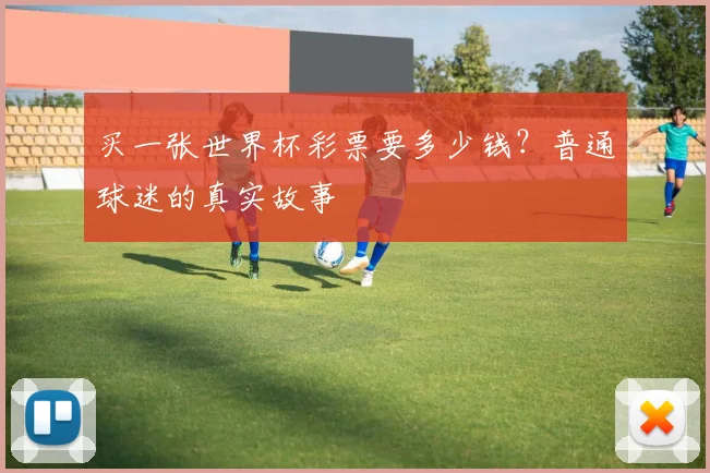 买一张世界杯彩票要多少钱？普通球迷的真实故事